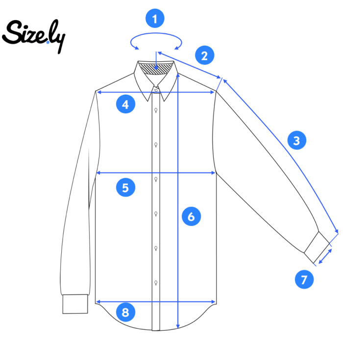 How to measure dress shirt size mens