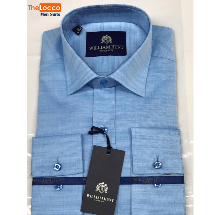 Sky blue dress shirt mens