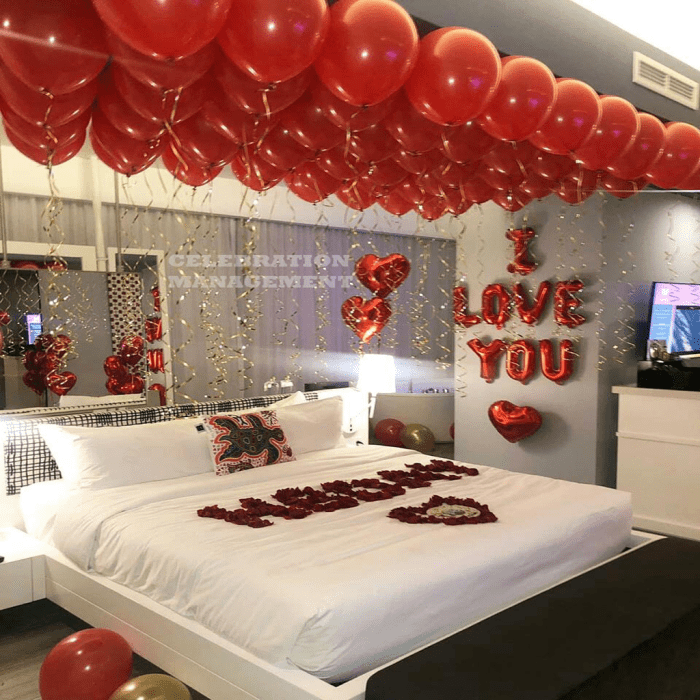 Hotel boyfriend valentine day room