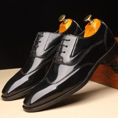 Mens Shiny Dress Shoes Sleek Style For The Modern Man