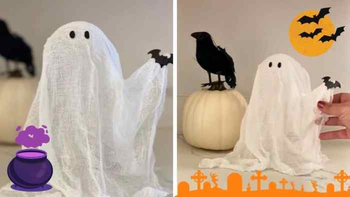 How to make a ghost for halloween decoration