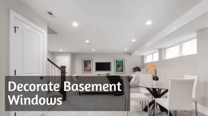 How to decorate basement windows