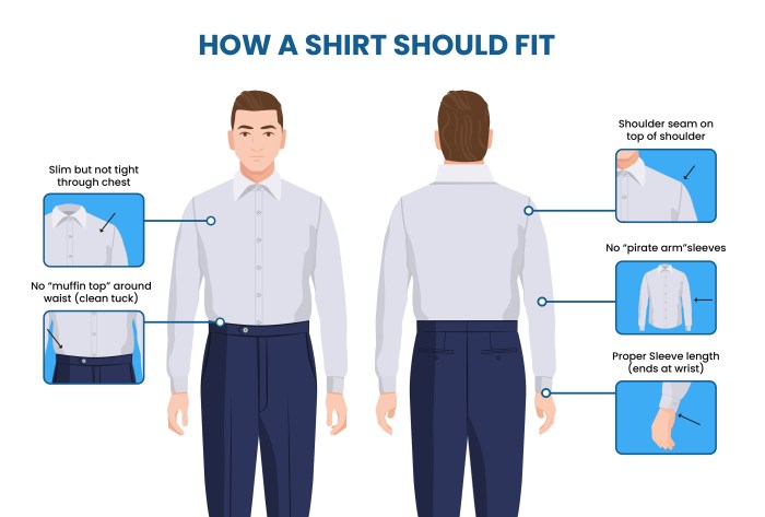 Men dress shirt sizing