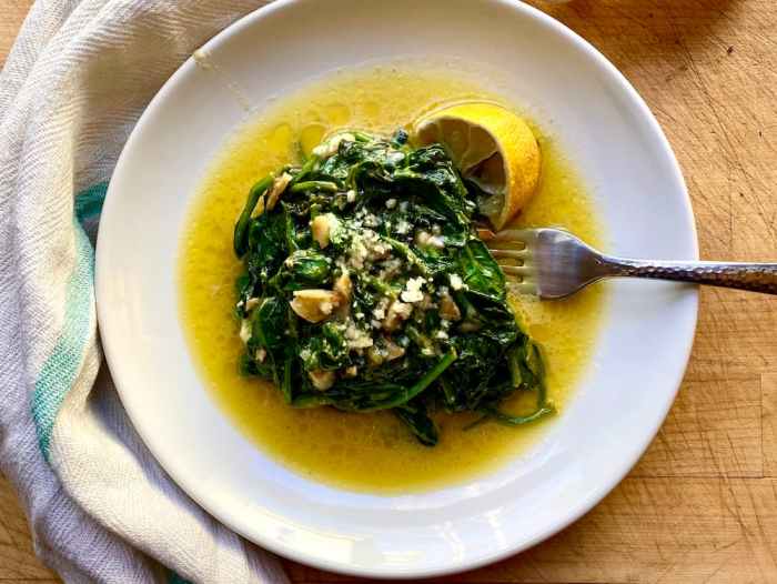 How to cook spinach italian style