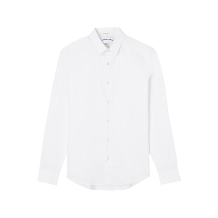 Mens stretch white dress shirt